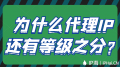 为什么代理IP还有等级之分？