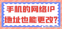 手机的网络IP地址也能更改？